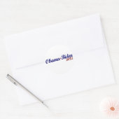 Sticker Rond Obama Biden 2012 (Enveloppe)