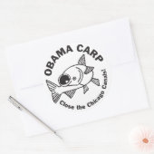 Sticker Rond Obama Carp (Enveloppe)