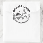 Sticker Rond Obama Carp (Sac)