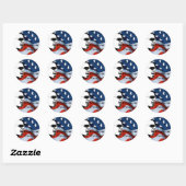Sticker Rond Obama Dons 2 (Feuille)