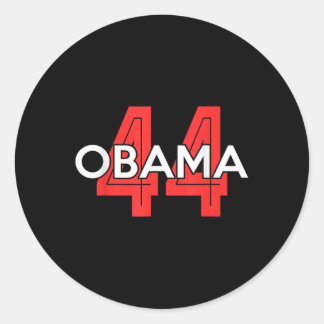 Sticker Rond Obama est toujours mon président 44