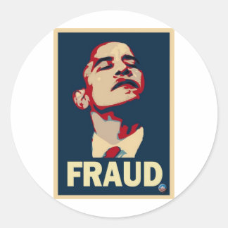 Sticker Rond Obama : fraude