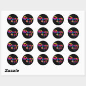 Sticker Rond Obama Girl (Feuille)