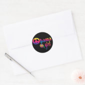 Sticker Rond Obama Girl (Enveloppe)