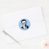 Sticker Rond Obama inaugure (Enveloppe)