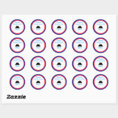 STICKER ROND OBAMA KING (Feuille)
