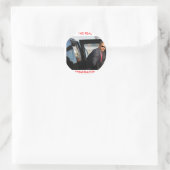 Sticker Rond Obama - Le véritable terminateur (Sac)
