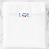 Sticker Rond Obama LOL (Sac)