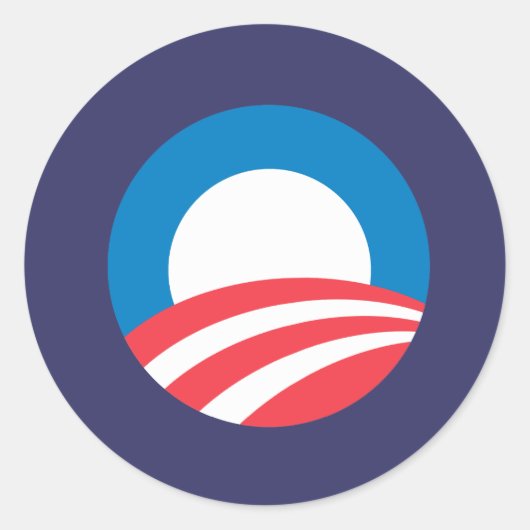 Sticker Rond Obama O (Devant)