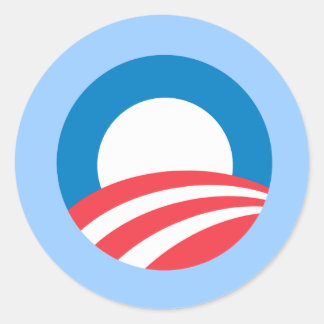 Sticker Rond Obama O
