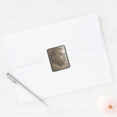 Sticker Rond Obama Portrait (Enveloppe)