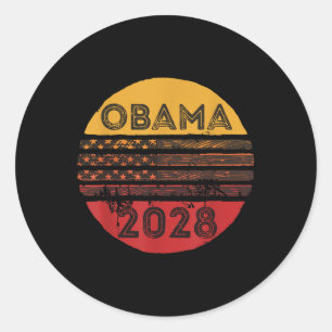 Sticker Rond Obama pour le président 2028 Obama 2028 7