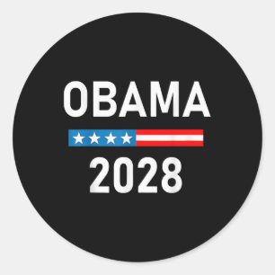 Sticker Rond Obama pour le président Obama 2028