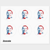 Sticker Rond Obama splat (Feuille)