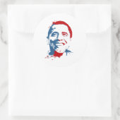 Sticker Rond Obama splat (Sac)