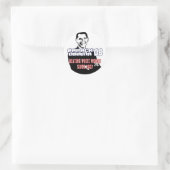STICKER ROND OBAMA-STICKER (Sac)