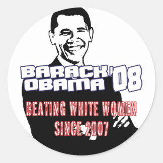 STICKER ROND OBAMA-STICKER