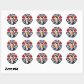 Sticker Rond Obama, USA_ (Feuille)