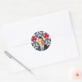 Sticker Rond Obama, USA_ (Enveloppe)
