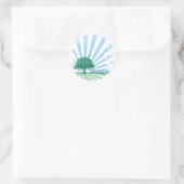 Sticker Rond Obama vert (Sac)