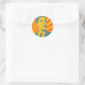Sticker Rond Obama Vintage (Sac)