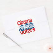 Sticker Rond Obama vote (Enveloppe)