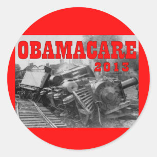 STICKER ROND OBAMACARE