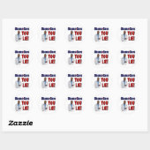 Sticker Rond ObamaCare : "Vous mentez !" (Feuille)