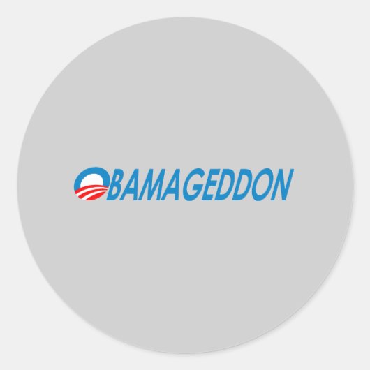 Sticker Rond Obamageddon (Devant)