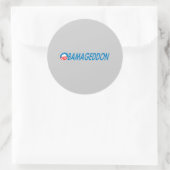 Sticker Rond Obamageddon (Sac)