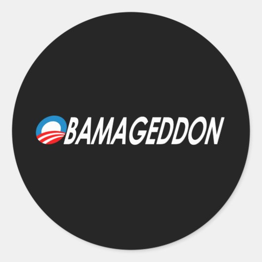 Sticker Rond Obamageddon 2 (Devant)