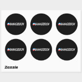 Sticker Rond Obamageddon 2 (Feuille)