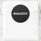 Sticker Rond Obamageddon 2 (Sac)