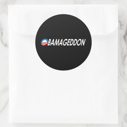 Sticker Rond Obamageddon 2 (Sac)