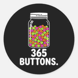 Sticker Rond Objectif de suivi de rebrand du mème du pot de 365