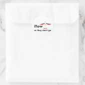 Sticker Rond Objet Tow Pilot (Sac)