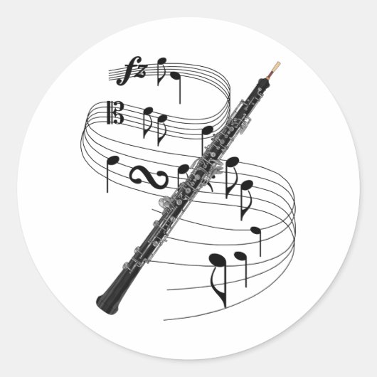 Sticker Rond Oboe (Devant)