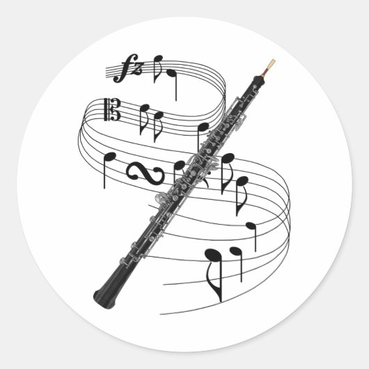 Sticker Rond Oboe (Devant)