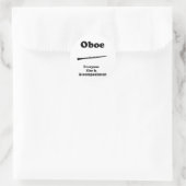 Sticker Rond Oboe Gift (Sac)