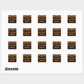 Sticker Rond Oboiste étudiant (Feuille)