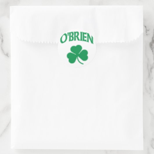 Sticker Rond O'Brien Irish (Sac)