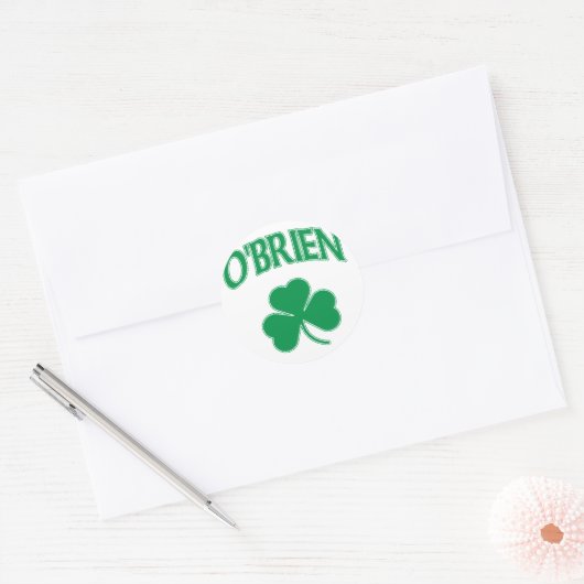 Sticker Rond O'Brien Irish (Enveloppe)