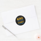 Sticker Rond Observation d'oiseaux Observation d'oiseaux Hobby  (Enveloppe)