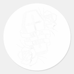 Sticker Rond Obtenez Dans Loser Punk Goth Tattoo Coffret