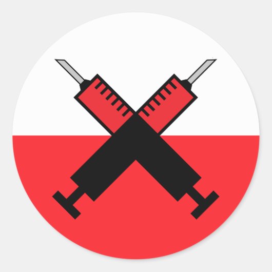 STICKER ROND OBTENEZ DES BÂTIMENTS VACCINÉS (Devant)