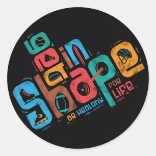 Sticker Rond Obtenir la forme