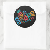 Sticker Rond Obtenir la forme (Sac)