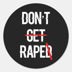 Sticker Rond Obtenir l'égalité des droits violés