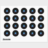 Sticker Rond Obtenons des vibrations 67endy Alpha Meme Gen-z (Feuille)