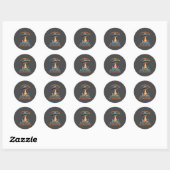 Sticker Rond Obtiens Perdant Nous Faisons Eclipse (Feuille)